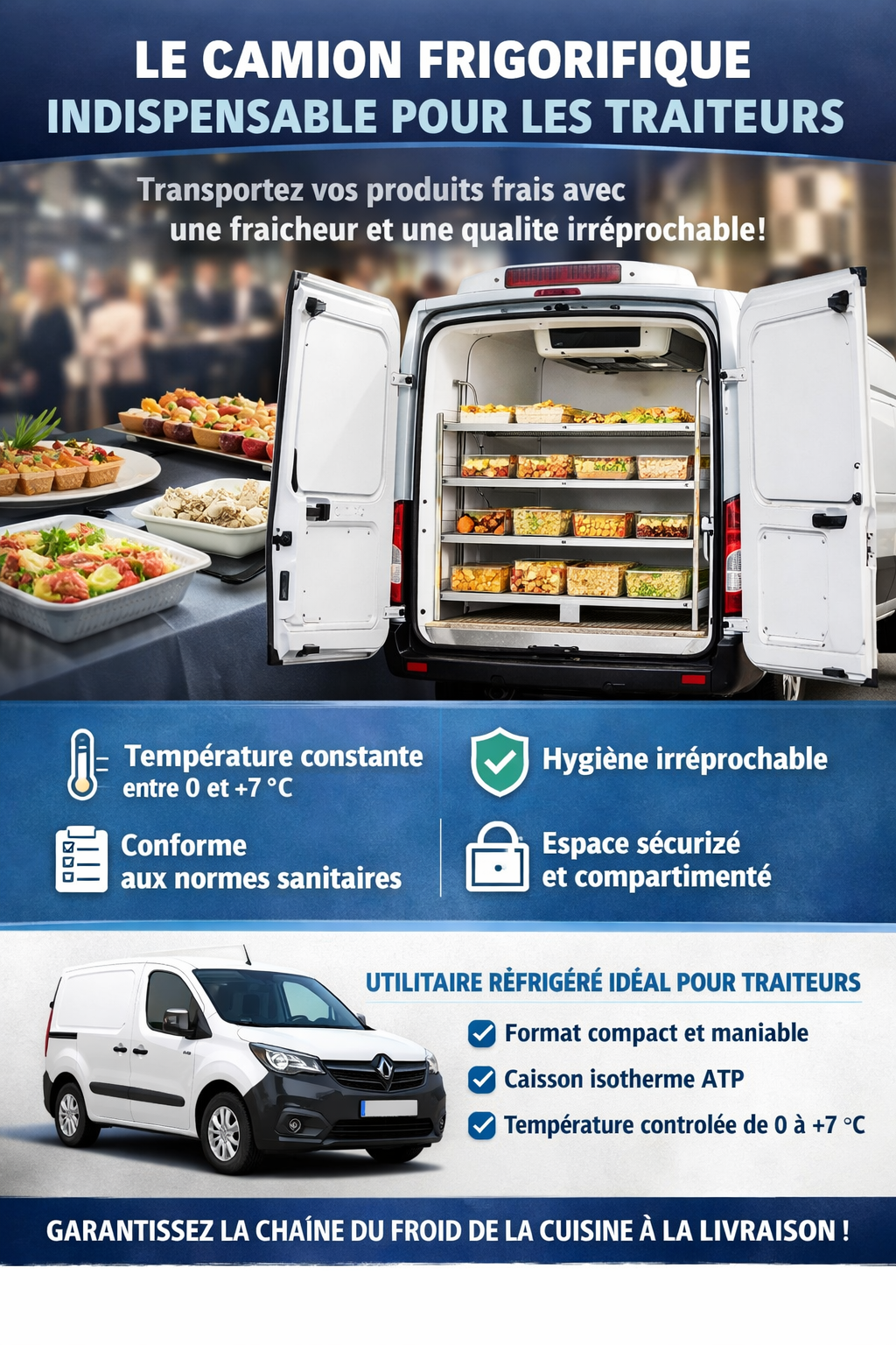 Camion frigo traiteur
