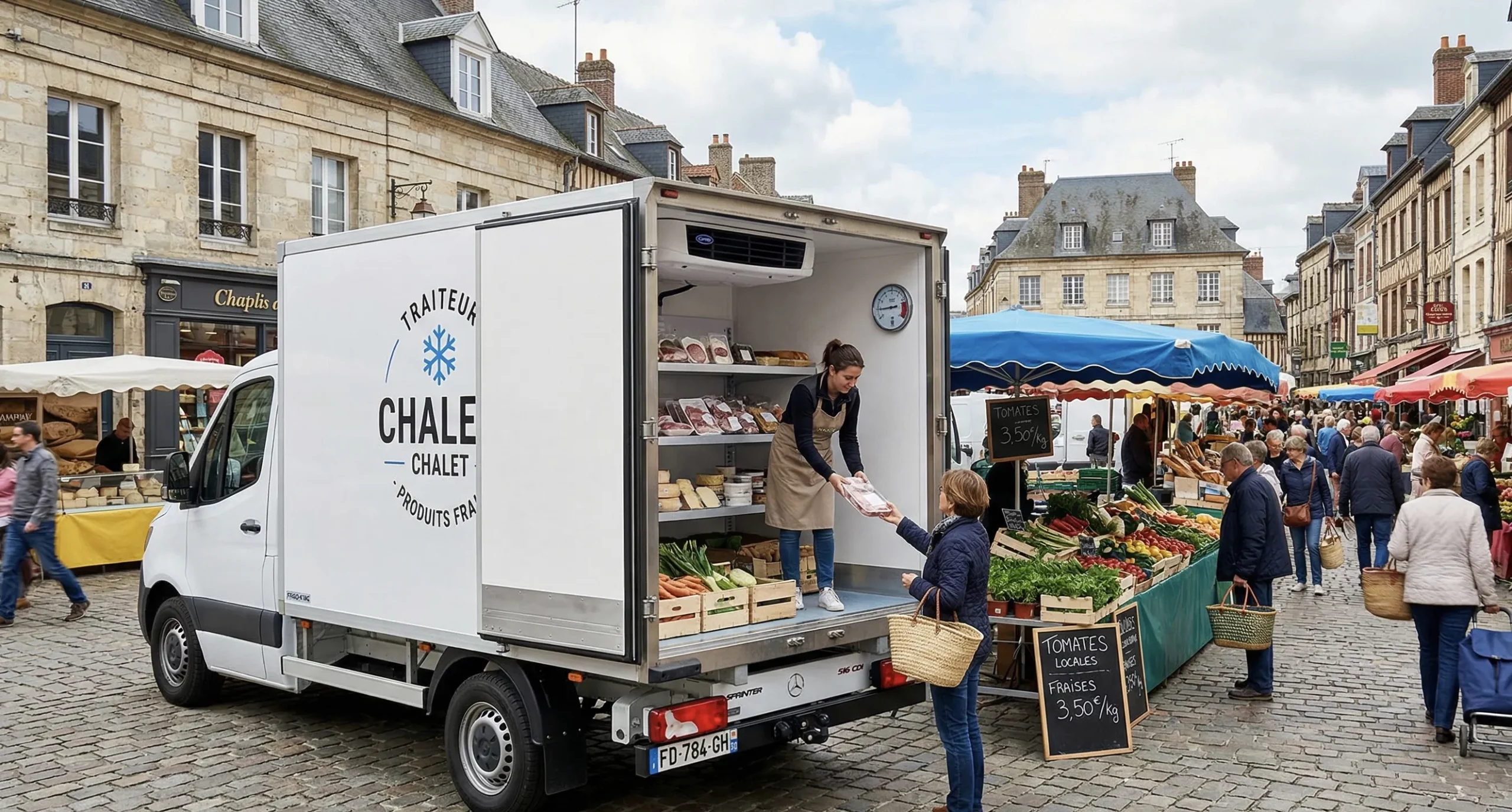 Camion frigorifique pour marché